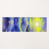 Anstrich dunkelblauer Meereswellen unter der Sonne Yogamatte (Vorderseite (Horizontal))