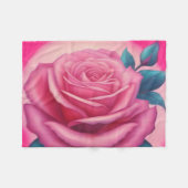 Anstrich einer neonrosa Rose Fleecedecke (Vorderseite (Horizontal))