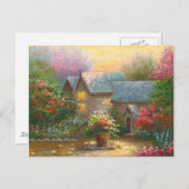 Anstrich einer Zuhause Postkarte (Vorne/Hinten)