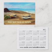 Anstrich eines alten Fischerbootes am Strand Visitenkarte (Vorne/Hinten)