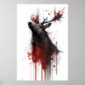 Anstrich eines Elchs Poster (Vorne)