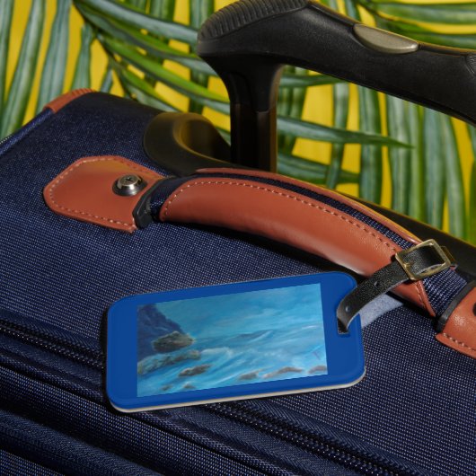 Anstrich eines "Ocean Luggage Tag" Gepäckanhänger (Vorderseite Insitu 3)