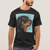 Anstrich eines schönen Rottweilers von der Seite L T-Shirt (Vorderseite)