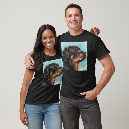 Anstrich eines schönen Rottweilers von der Seite L T-Shirt (Unisex)