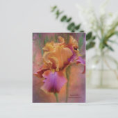 Anstrich Iris Art Postkarte (Stehend Vorderseite)