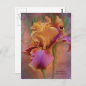 Anstrich Iris Art Postkarte (Vorne/Hinten)