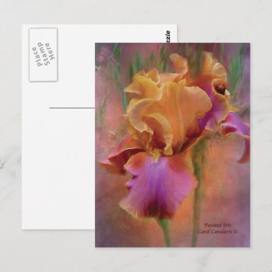 Anstrich Iris Art Postkarte (Vorne/Hinten)