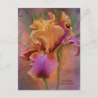 Anstrich Iris Art Postkarte