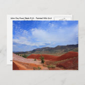 Anstrich John Day Fossil Beds Oregon Postkarte (Vorne/Hinten)