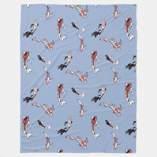 Anstrich Koi Schwimmen im Teich Fleecedecke (Vorderseite)