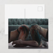 Anstrich Ladys Foto Postkarte (Vorne/Hinten)