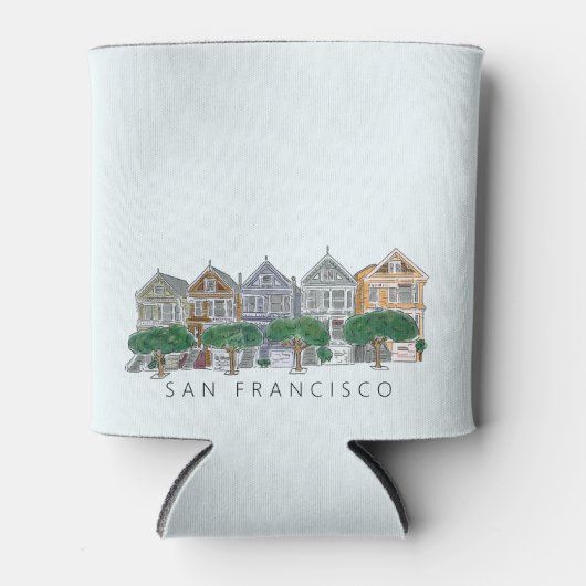 Anstrich Ladys San Francisco Hochzeit Dosenkühler (Vorderseite)