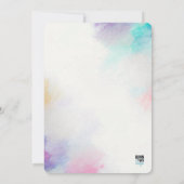 Anstrich Leinwand Geburtstag Einladung (Rückseite)