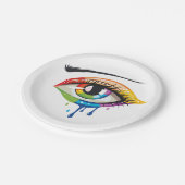 Anstrich Pappteller (Schrägansicht)