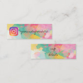Anstrich Spritzer spritzen Social Media-Visitenkar Mini Visitenkarte (Vorne/Hinten)