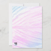 Anstrich tropischen Leaf Geburtstag Einladung (Rückseite)