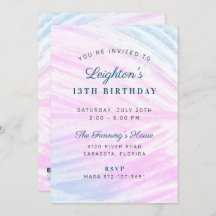 Anstrich tropischen Leaf Geburtstag