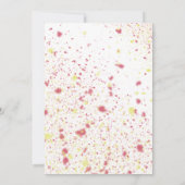 Anstrich und Anstrich Weinanstrich Geburtstagsfeie Einladung (Rückseite)