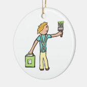 Anstrich und Dekorieren Keramik Ornament (Links)