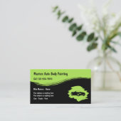 Anstrich und Kollision von Fahrzeugen Visitenkarte (Stehend Vorderseite)