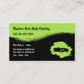 Anstrich und Kollision von Fahrzeugen Visitenkarte (Vorderseite)