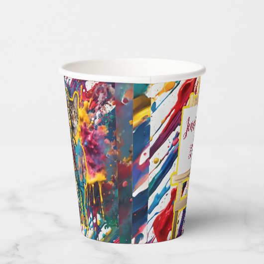 Anstrich und Silopinsel Party Accessoires Pinselha Pappbecher (Rechts)