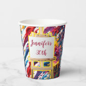 Anstrich und Silopinsel Party Accessoires Pinselha Pappbecher (Vorderseite)