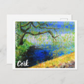 Anstrich von Cork Willows durch River Lee Postkart Postkarte (Vorne/Hinten)