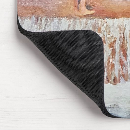 Anstrich von Fisherman im Wasserfall Mousepad (Ecke)