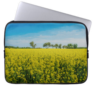 Anstrich von gelben Blumen Laptopschutzhülle