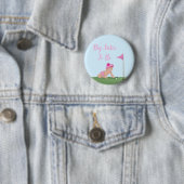 Anstrich von Golf Baby Girl Sweet Caddy Big Sister Button (Beispiel)