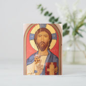 Anstrich von Jesus Postkarte (Stehend Vorderseite)