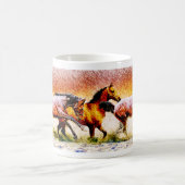 Anstrich von Pferden Kaffeetasse (Mittel)
