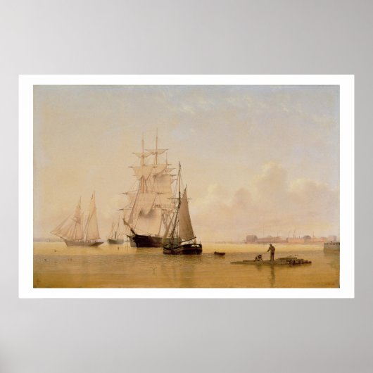 Anstrich von Schiffen (Öl auf Leinwand) 2 Poster (Vorne)