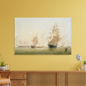Anstrich von Schiffen (Öl auf Leinwand) Leinwanddruck (Insitu (Wohnzimmer))