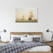 Anstrich von Schiffen (Öl auf Leinwand) Leinwanddruck (Insitu (Schlafzimmer))