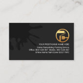 Anstrich von Spritzern Zuhause-Malerei Visitenkarte (Rückseite)