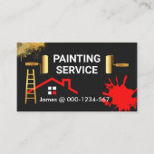 Anstrich von Spritzern Zuhause-Malerei Visitenkarte (Vorderseite)