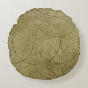 Anstrich von verbundenen Kreisen durch Jennifer Go Rundes Kissen