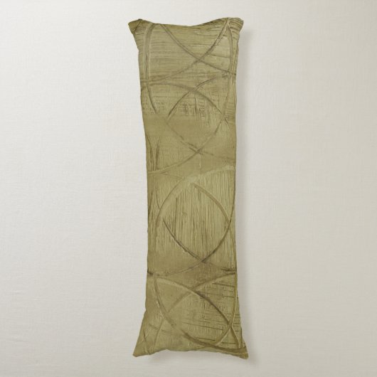 Anstrich von verbundenen Kreisen durch Jennifer Go Seitenschläferkissen (Vorderseite Vertikal)