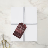 Anstrich Weihnachtsgeschenk-Tag - Rot Geschenkanhänger (Mit Garn)
