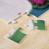 Anstrich weiße Schwänzchen-Lily-Pads Puzzle (Seite)