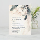 Anstrichene 3-dimensionale Blume Einladung (Stehend Vorderseite)