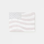 Anstrichene amerikanische Fahne an der Ziegelwand Post-it Klebezettel (Vorderseite)