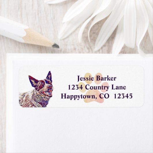 Anstrichene australische Rinder-Rücksendeadresse (Insitu)