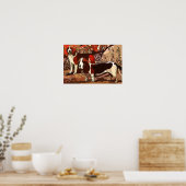 Anstrichene Beagles auf der Leinwand Poster (Küche)