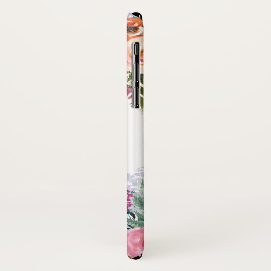 Anstrichene Bläschen Personalisiert Initial iPhone Case-Mate iPhone Hülle (Hinten/Links)