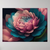 Anstrichene Blume Fett 4:3 Poster (Vorne)