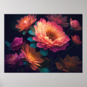 Anstrichene Blume Fett 4:3 Poster (Vorne)