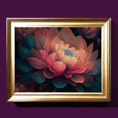 Anstrichene Blume Fett 4:3 Poster